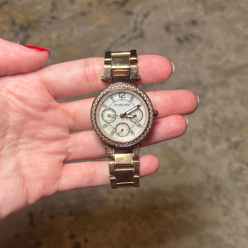 Michael Kors Rose Gold Chronograph Watch